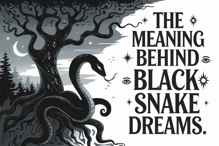 meaning behind black snake dreams featured