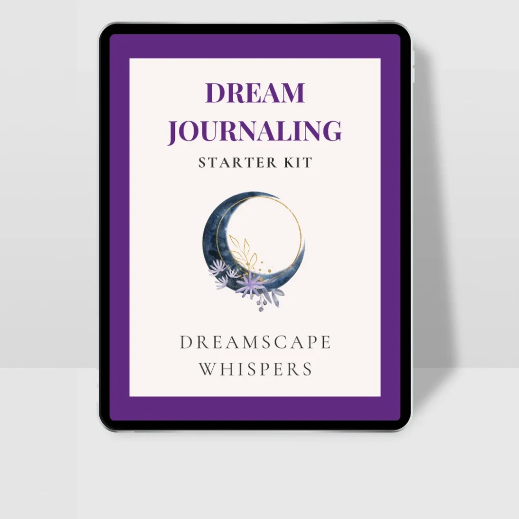 Dream Journal starter kit on tablet
